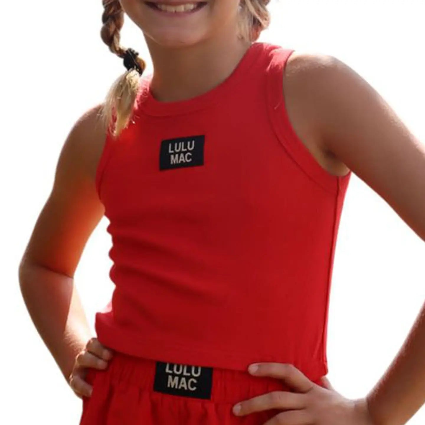 Girlie Girl Originals - LM-KTK-1000 TN RED KIDS SOLID TANK