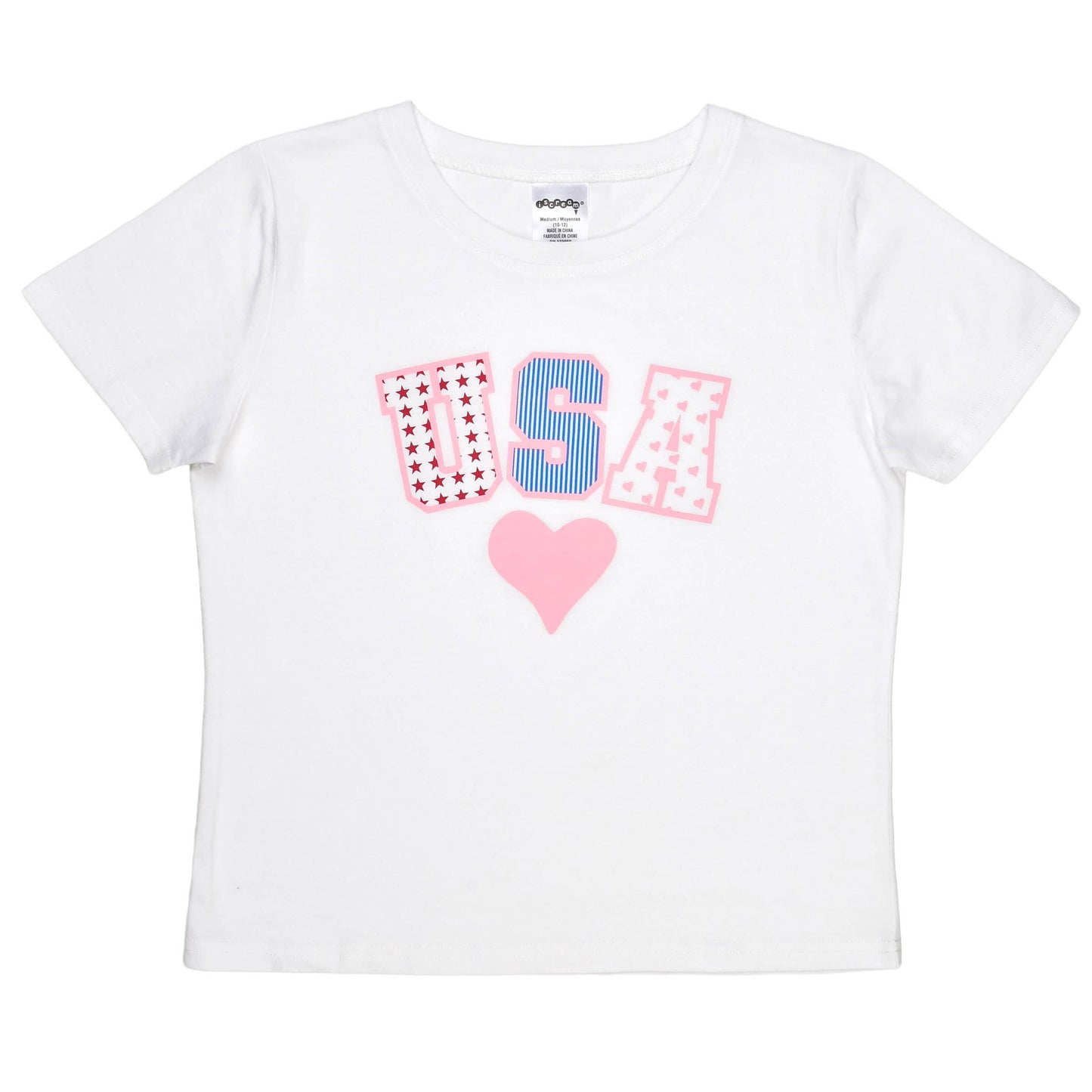 Iscream - Theme USA Party T-Shirt (Youth Medium (10-12))