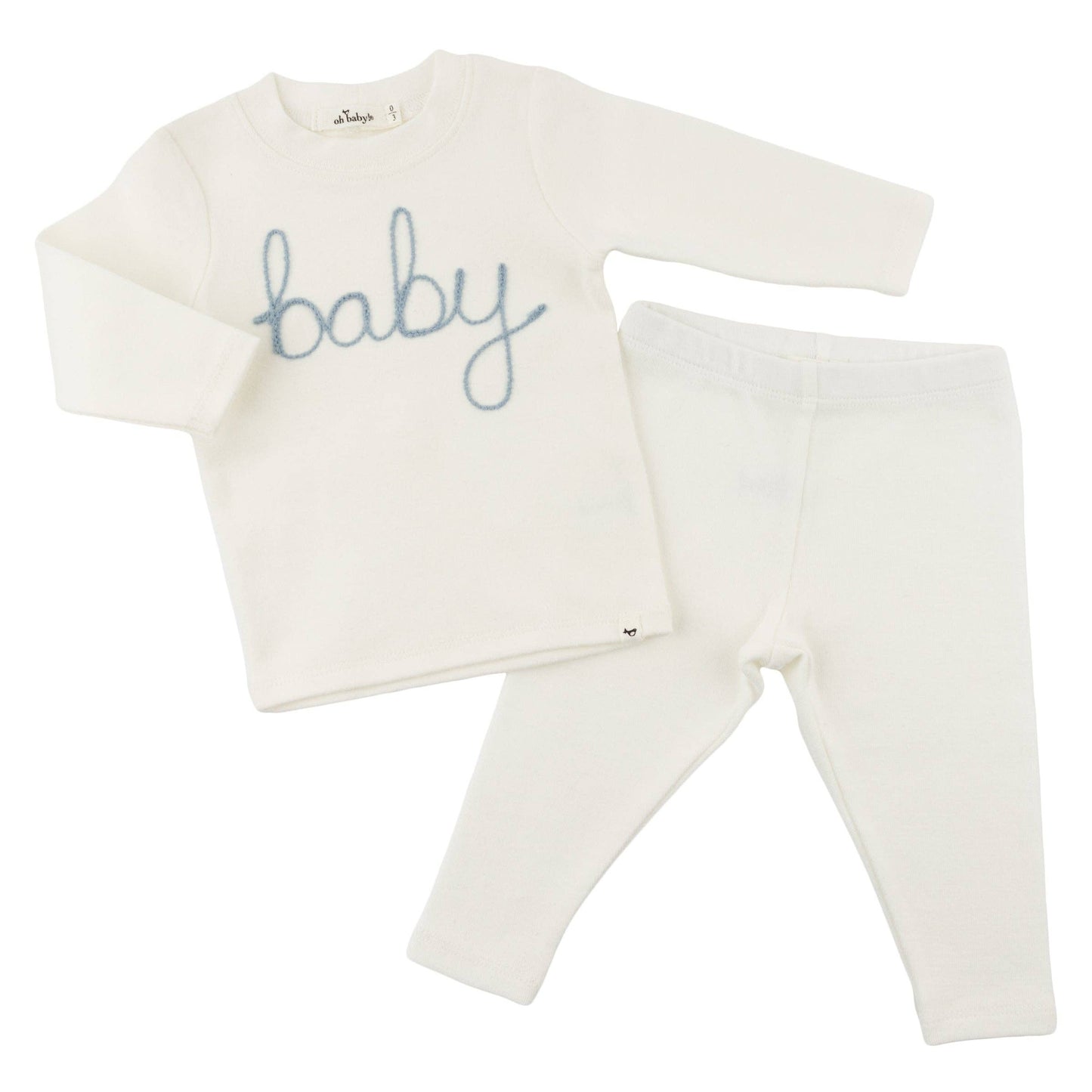 oh baby! - "baby" Fog Embroidered 2pc Set BR