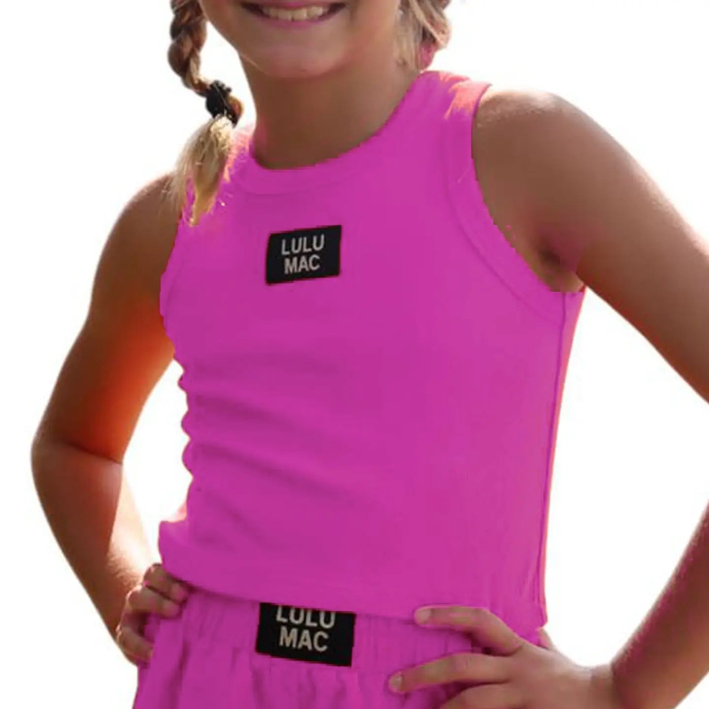 Girlie Girl Originals - LM-KTK-1000 TN PINK KIDS SOLID TANK