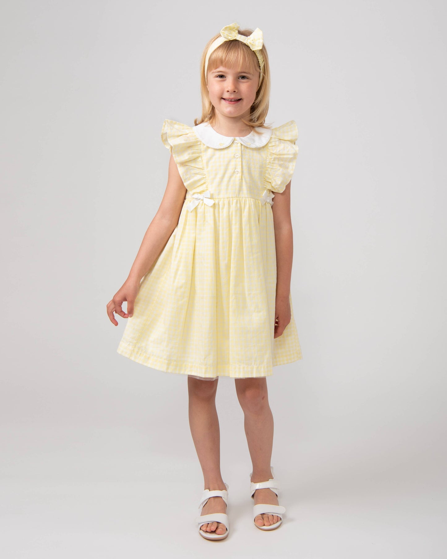 Gingham Frill Dress