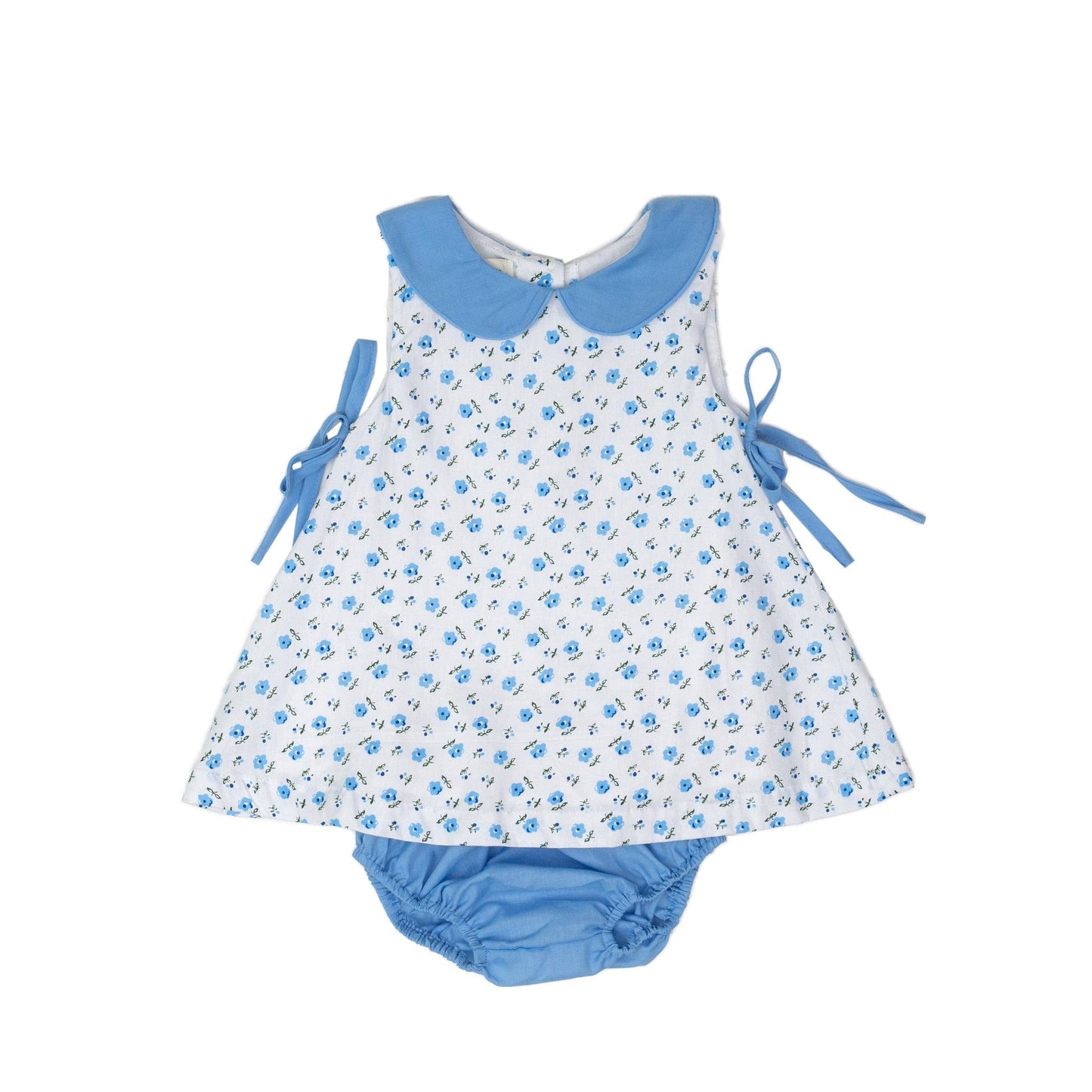 Alexander Blue & Green Floral Bloomer Set