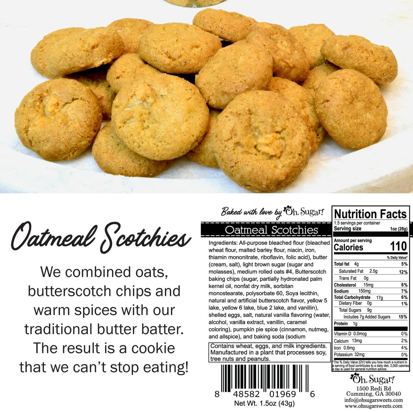 Oh, Sugar! - Cookies - Fall Small Cookie Bag Asst. #1