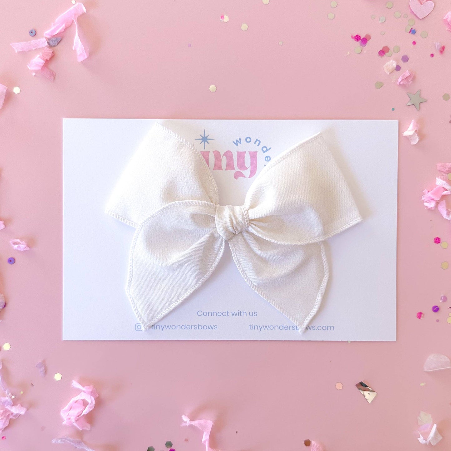 Tiny Wonders Bows - White