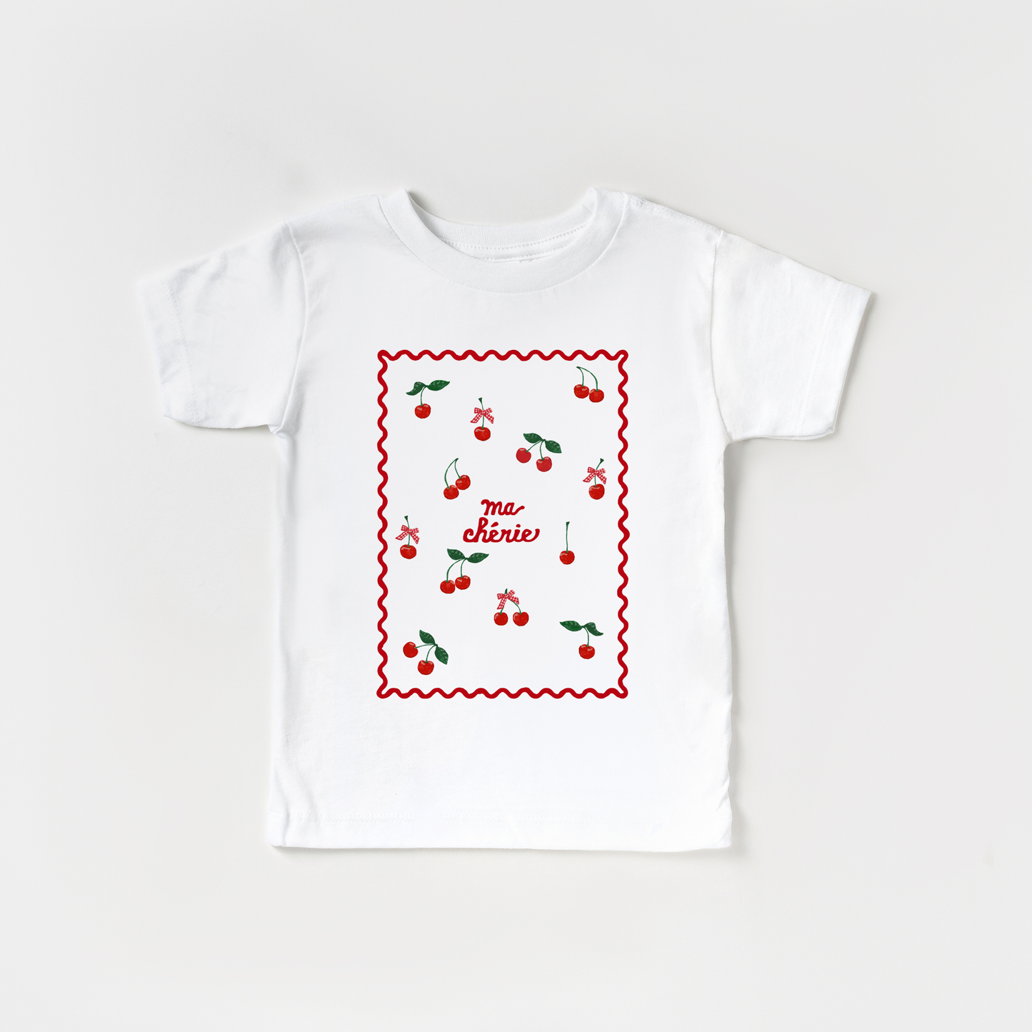 Benny & Ray Apparel - Ma Cherie Cherries and Bows Kids Shirt