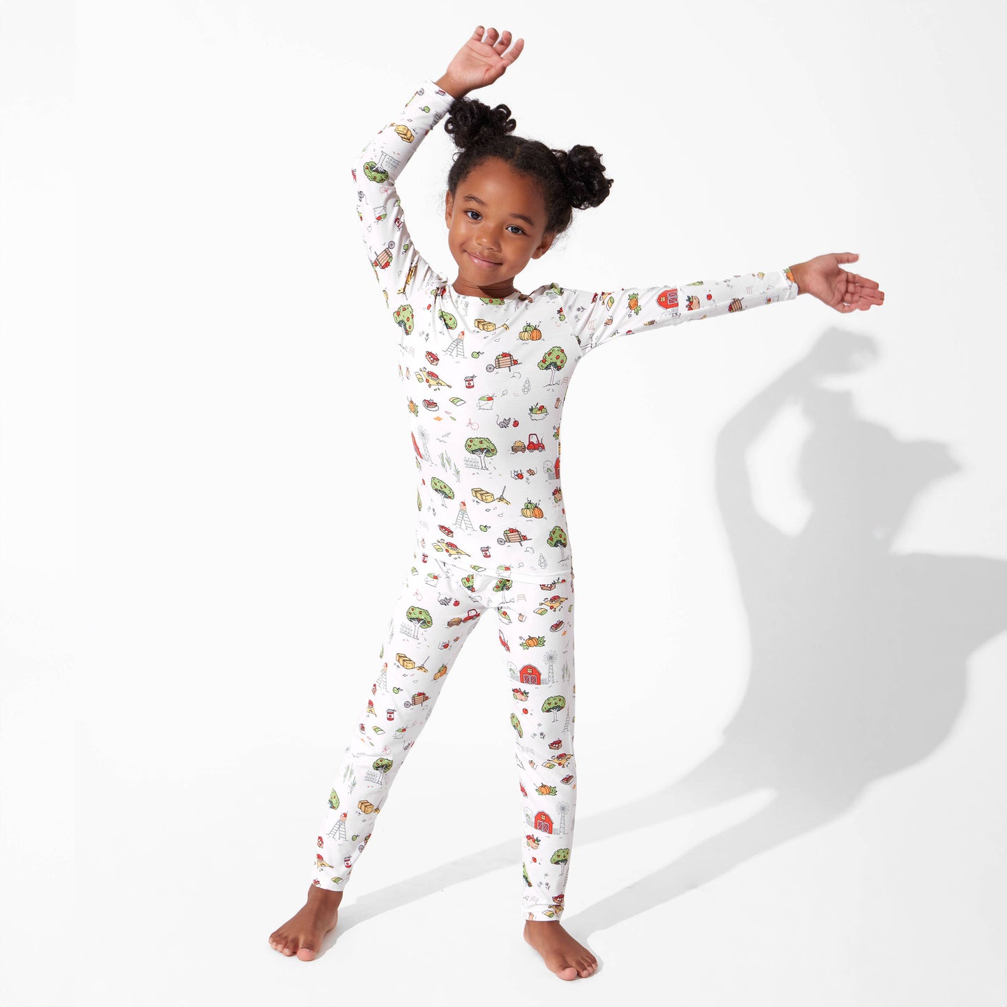 Bellabu Bear - Fall Vibes Bamboo Kids Pajamas