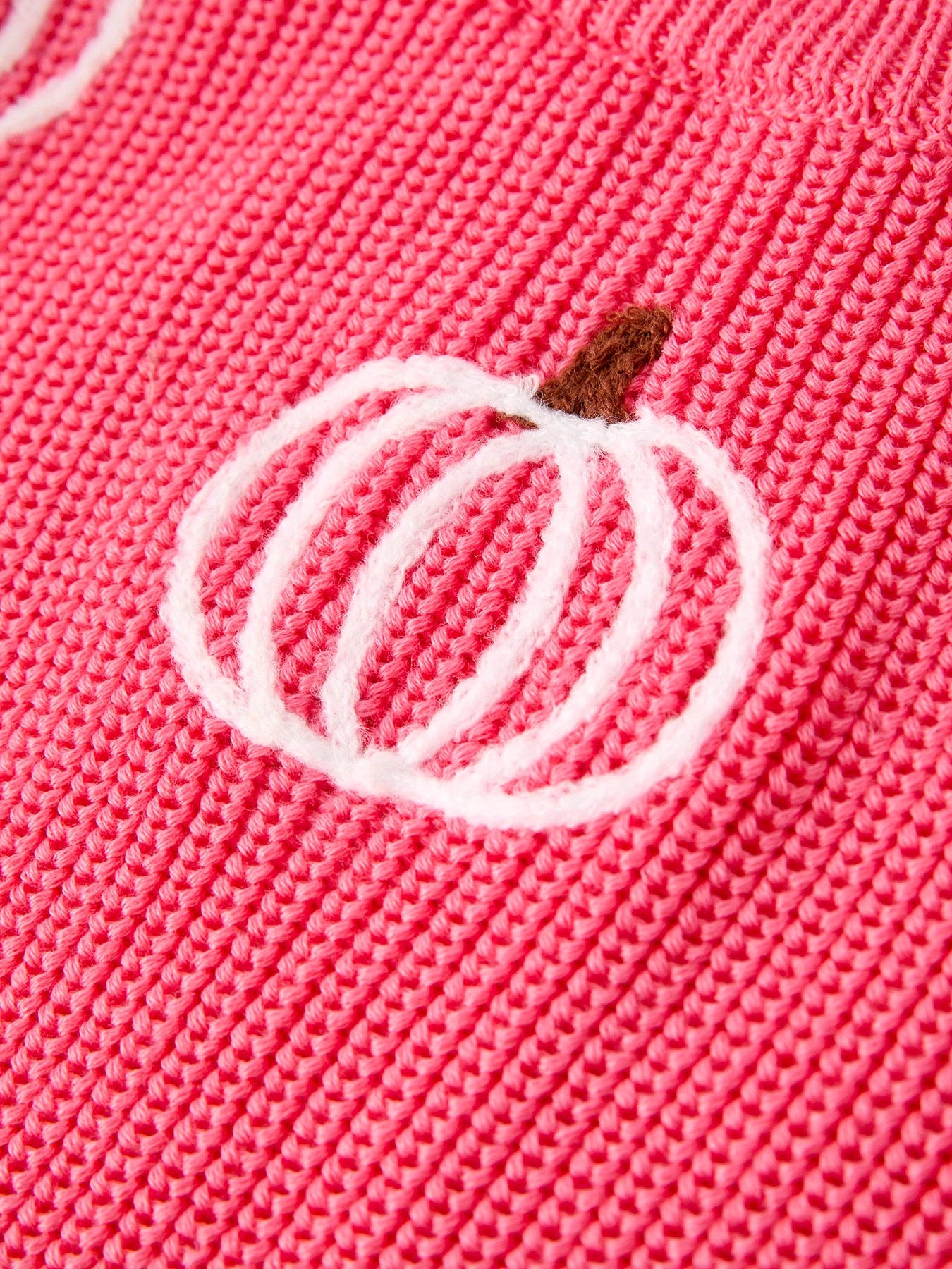 Rylee Faith Designs - (Pre-order)Fall Girls Thanksgiving Halloween Pumpkin Pink Pullover Sweater