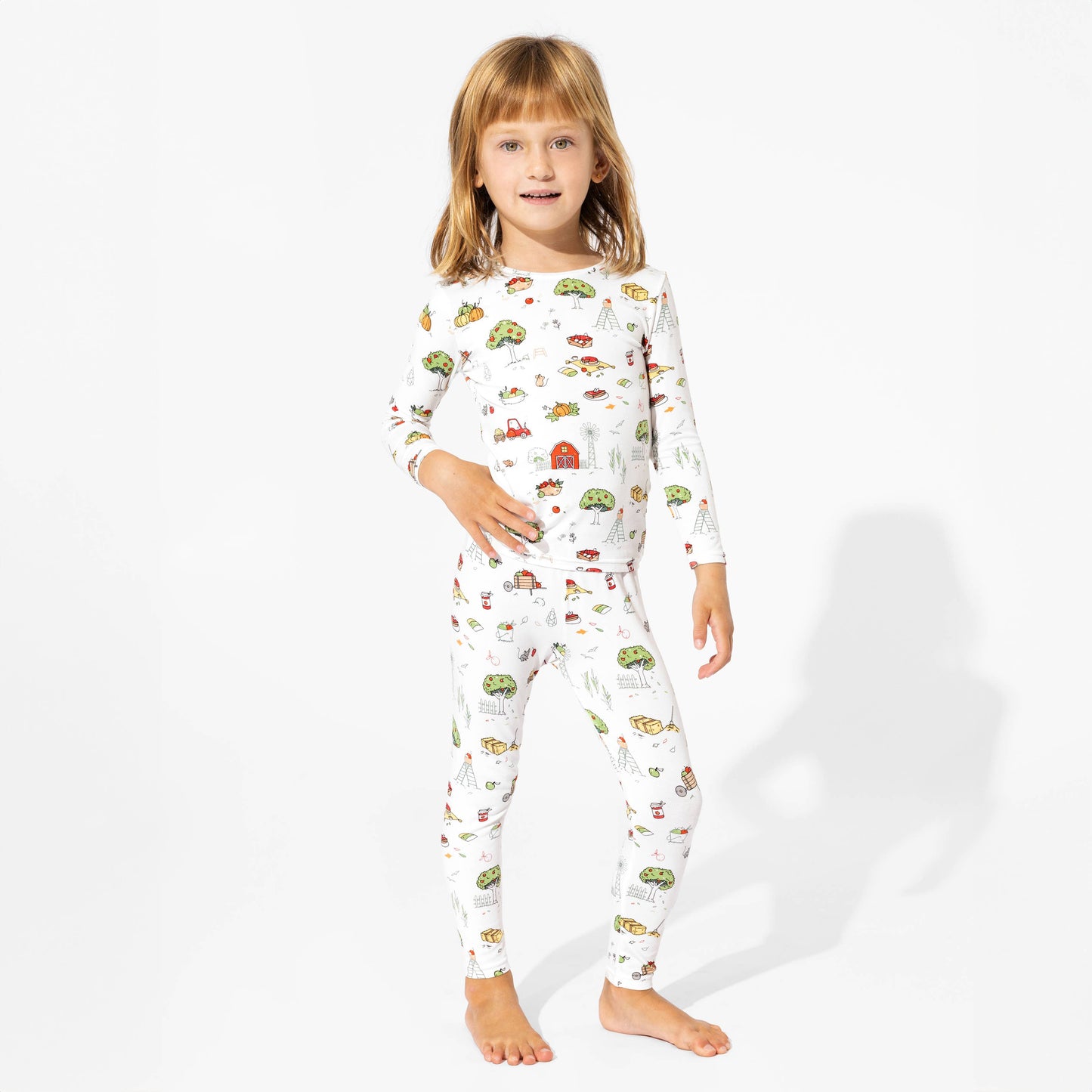 Bellabu Bear - Fall Vibes Bamboo Kids Pajamas