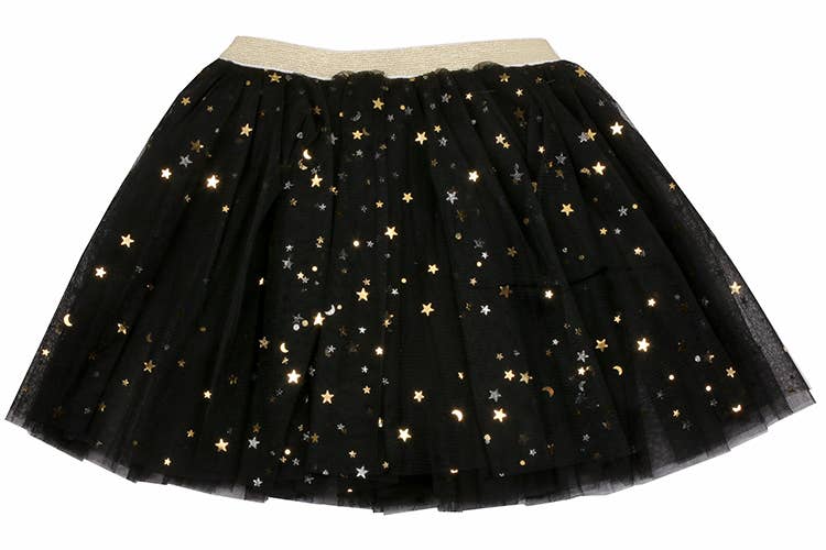 Sparkle Sisters by Couture Clips - Black Moon and Stars Tutu