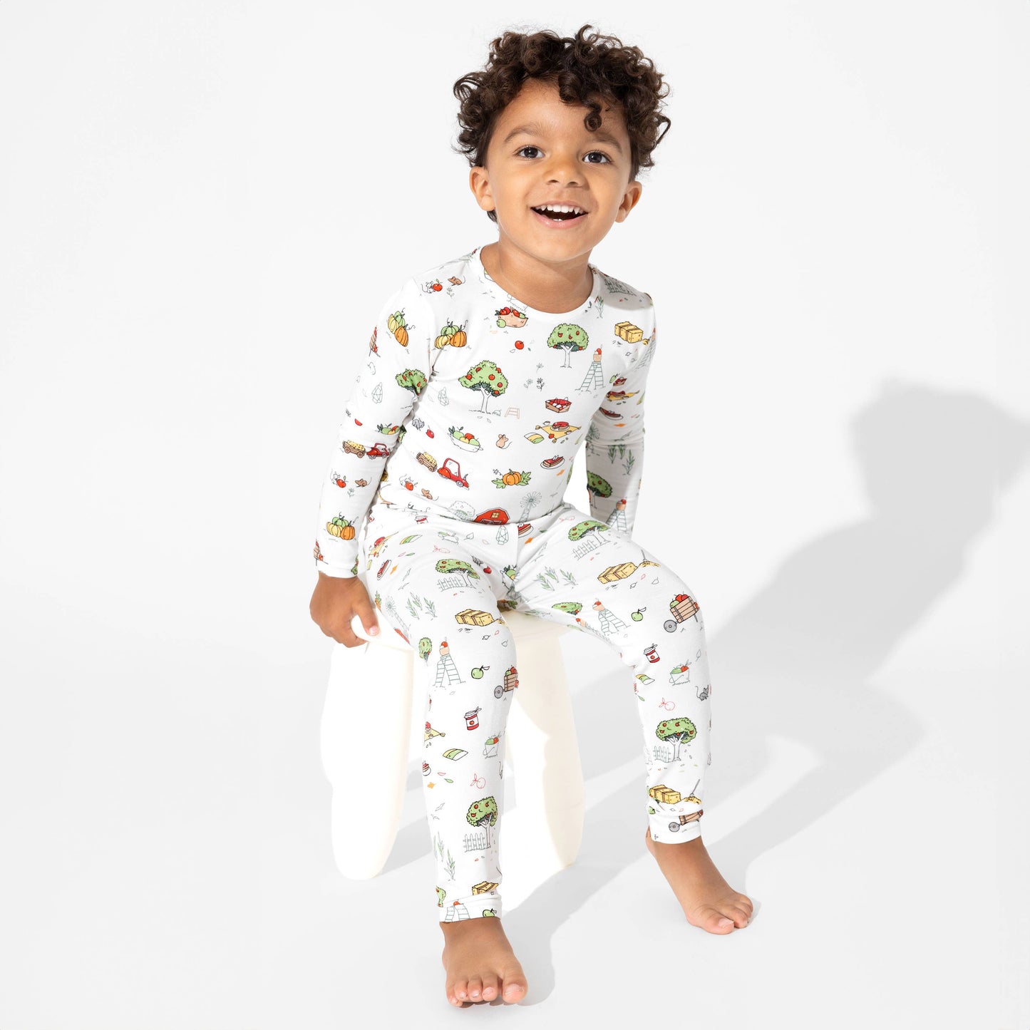Bellabu Bear - Fall Vibes Bamboo Kids Pajamas