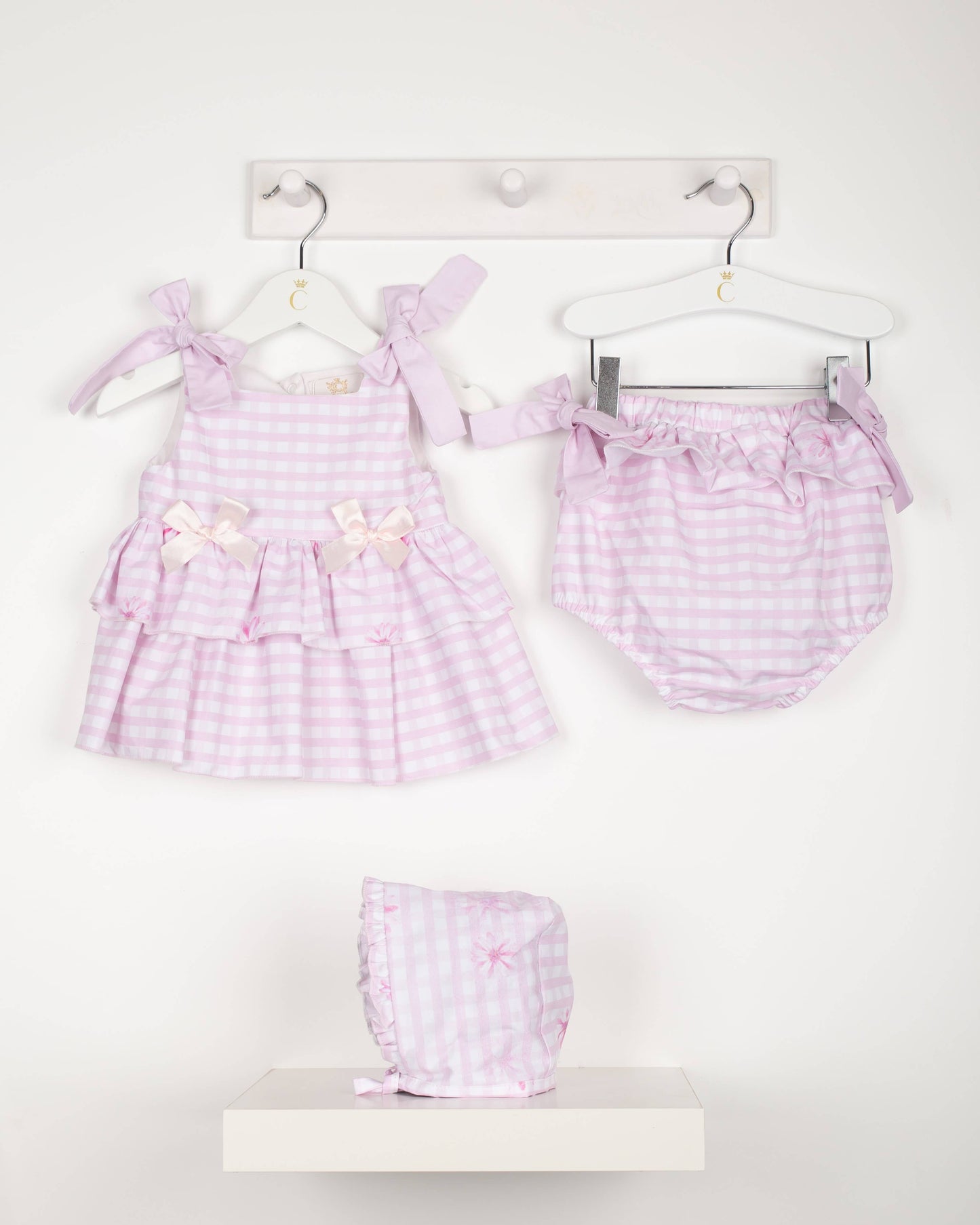 Gingham Floral Jampant Set