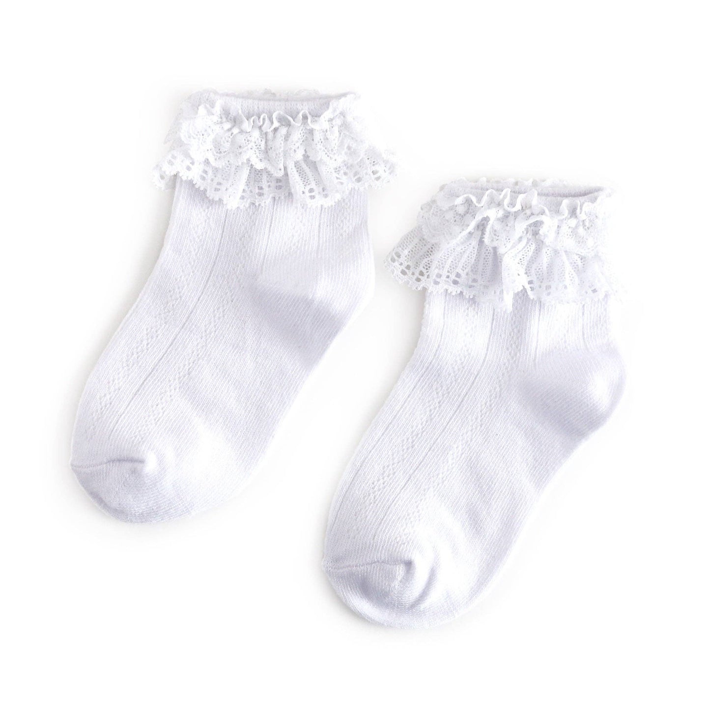 Little Stocking Co. - Lace Bobby Socks - White