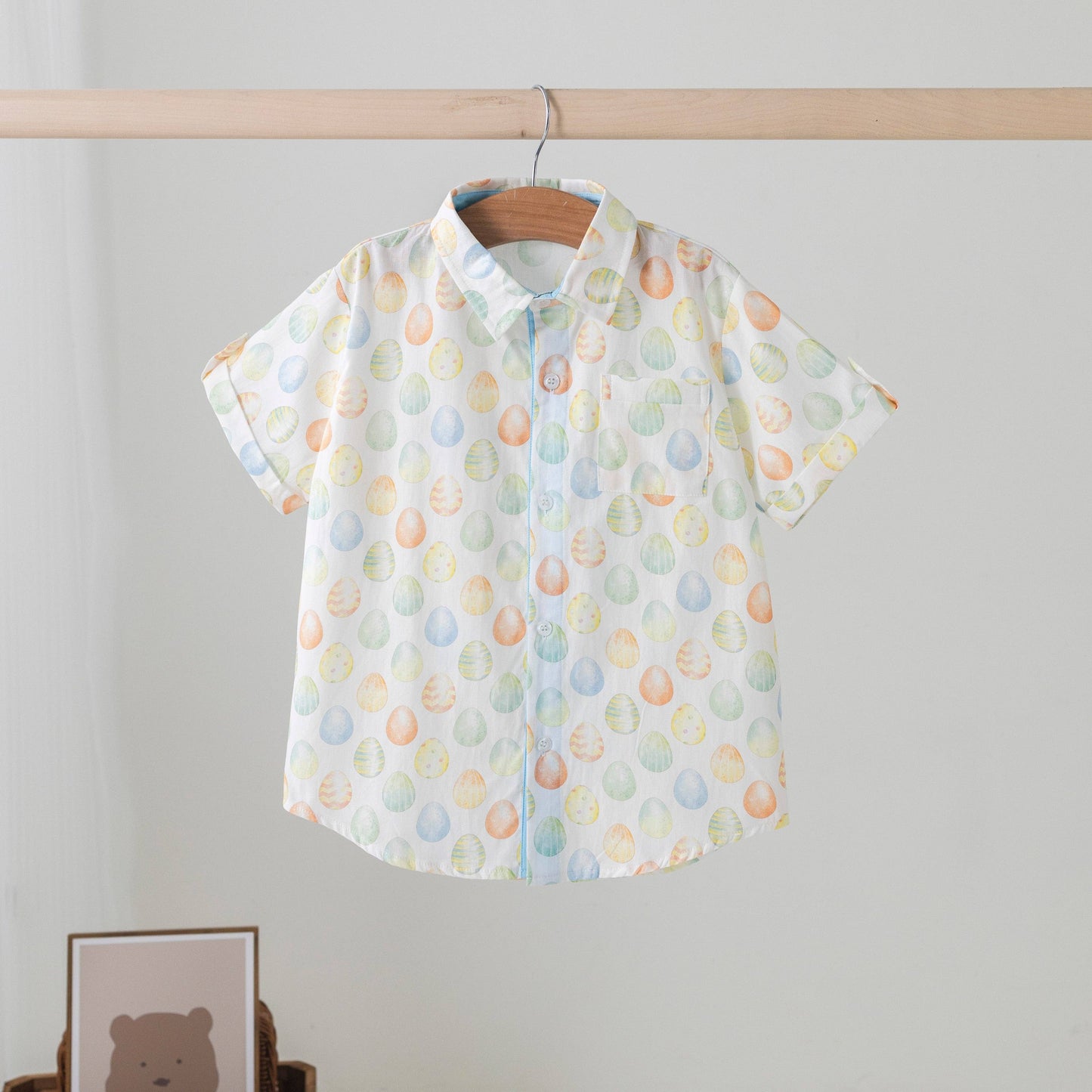 Nola Tawk - The Hunt is On Easter Short Sleeve Collared Shirt