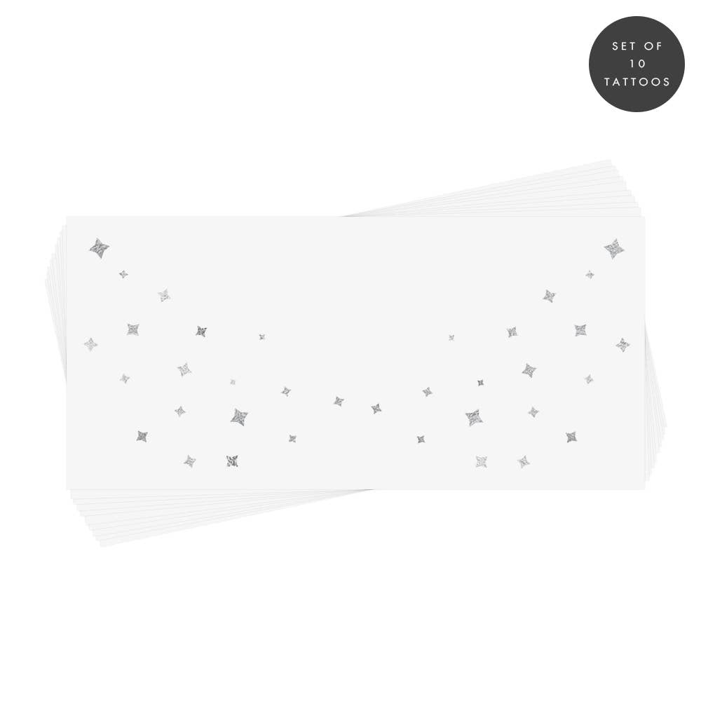 Flash Tattoos - Dew Drops Eye Jewel Temporary Tattoo