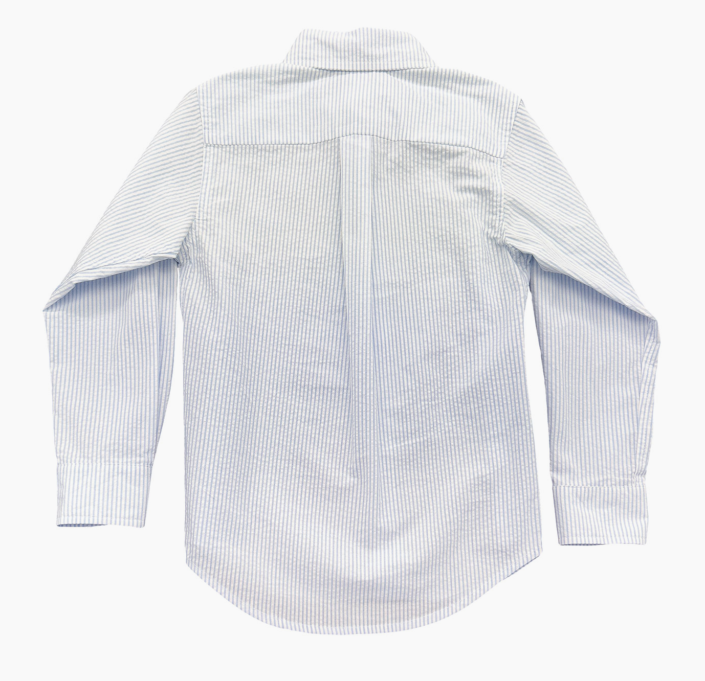 Saltwater Boys Company - Carter Oxford Button Down- Light Blue Seersucker