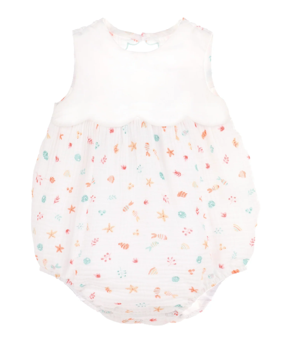 Sophie & Lucas Girls Rosemary Bubble - Beach Print