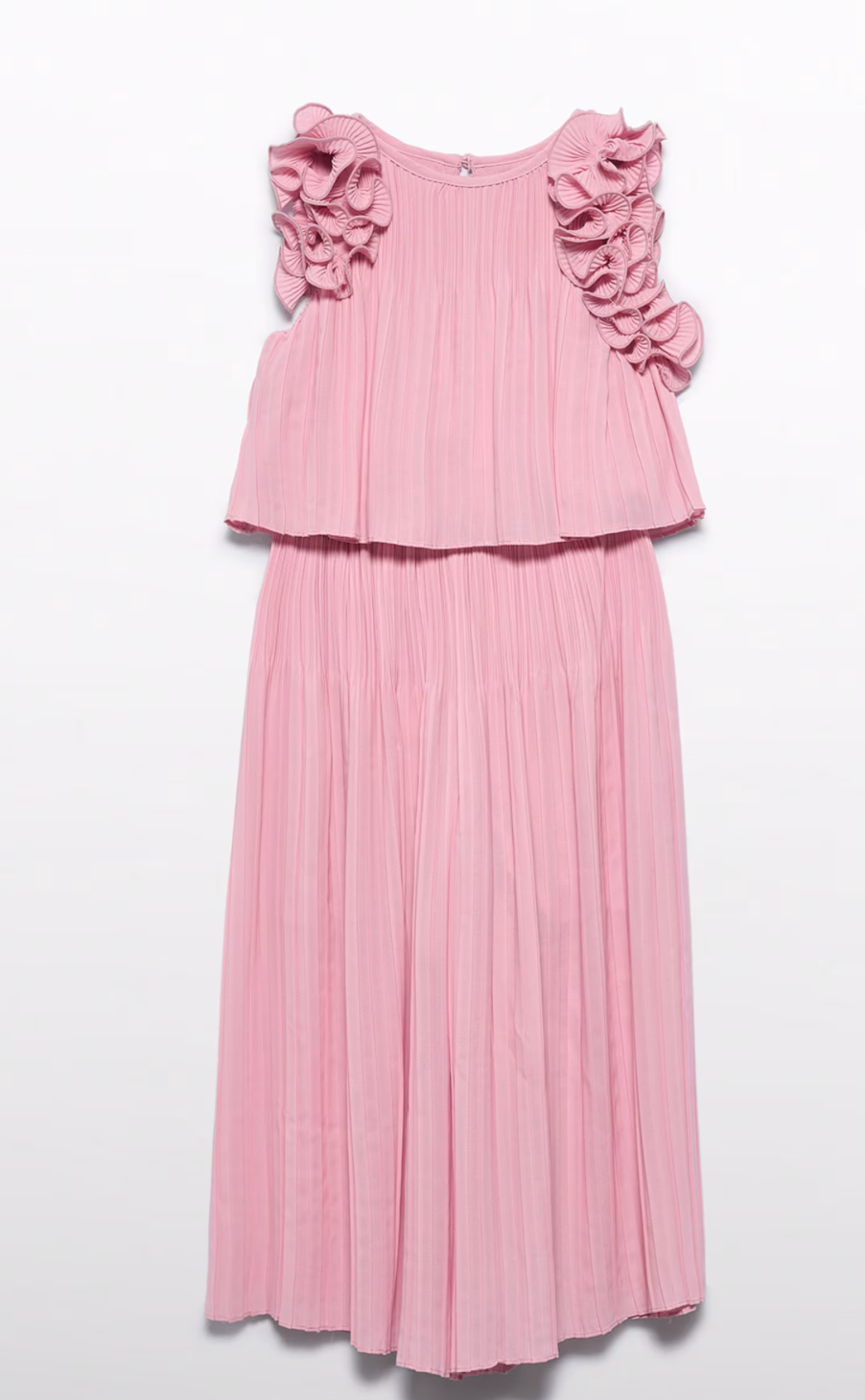 Girl Pleated Chiffon Set