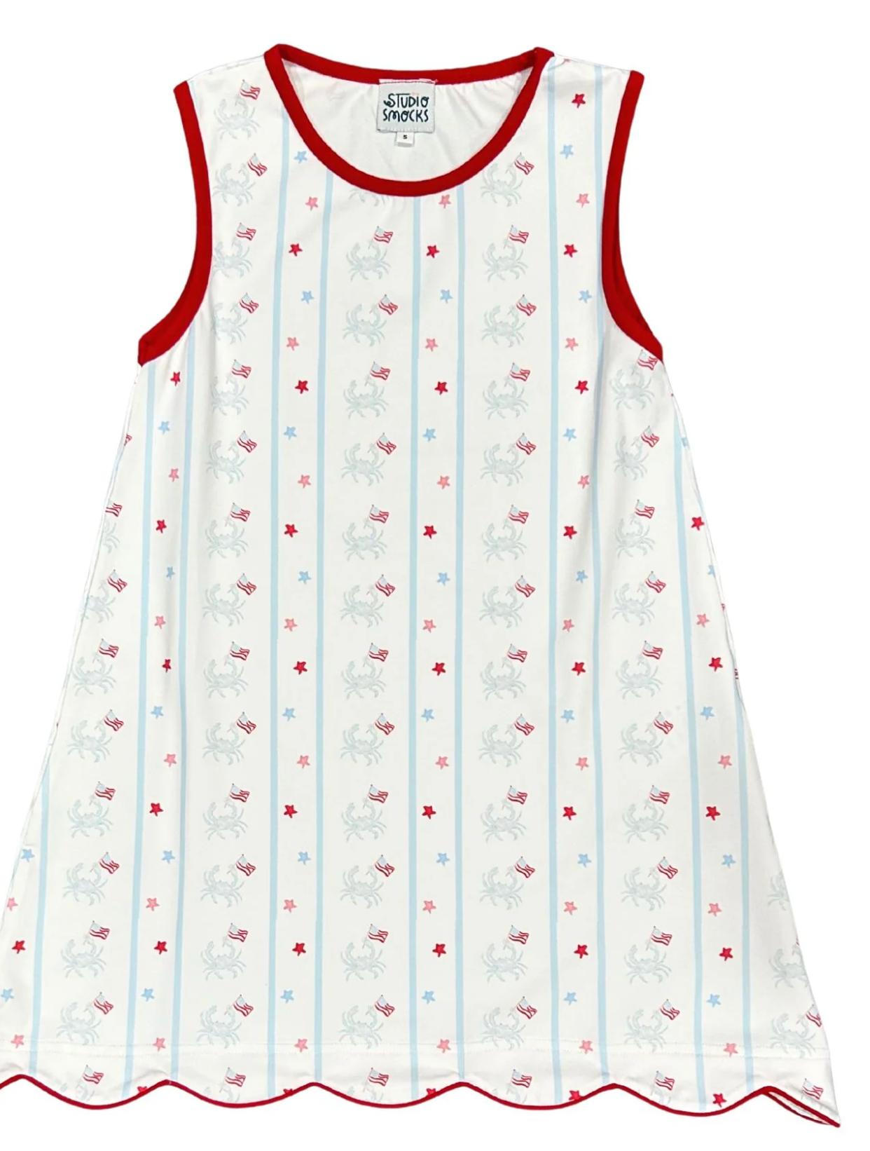 Patriotic Crab Dress- Studio Smocks