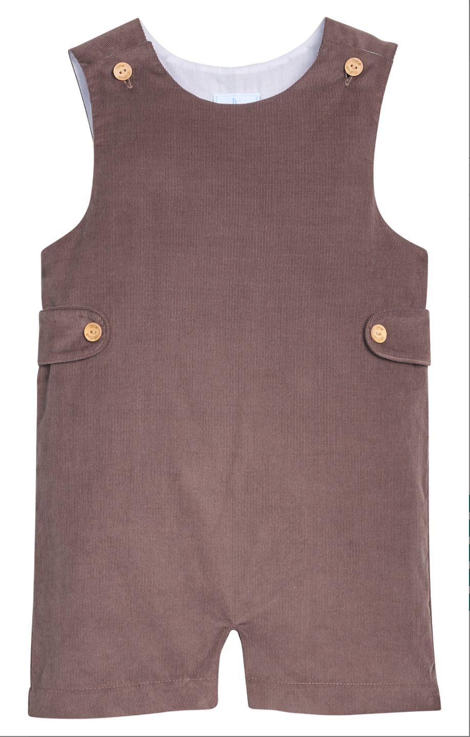 Button Tab John John - Chocolate Corduroy