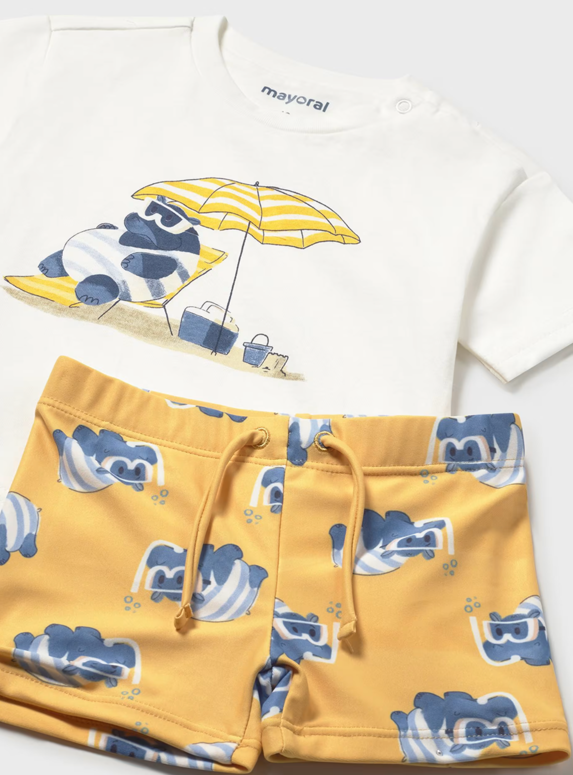 Mayoral – Boys Swimsuit Set with T-Shirt