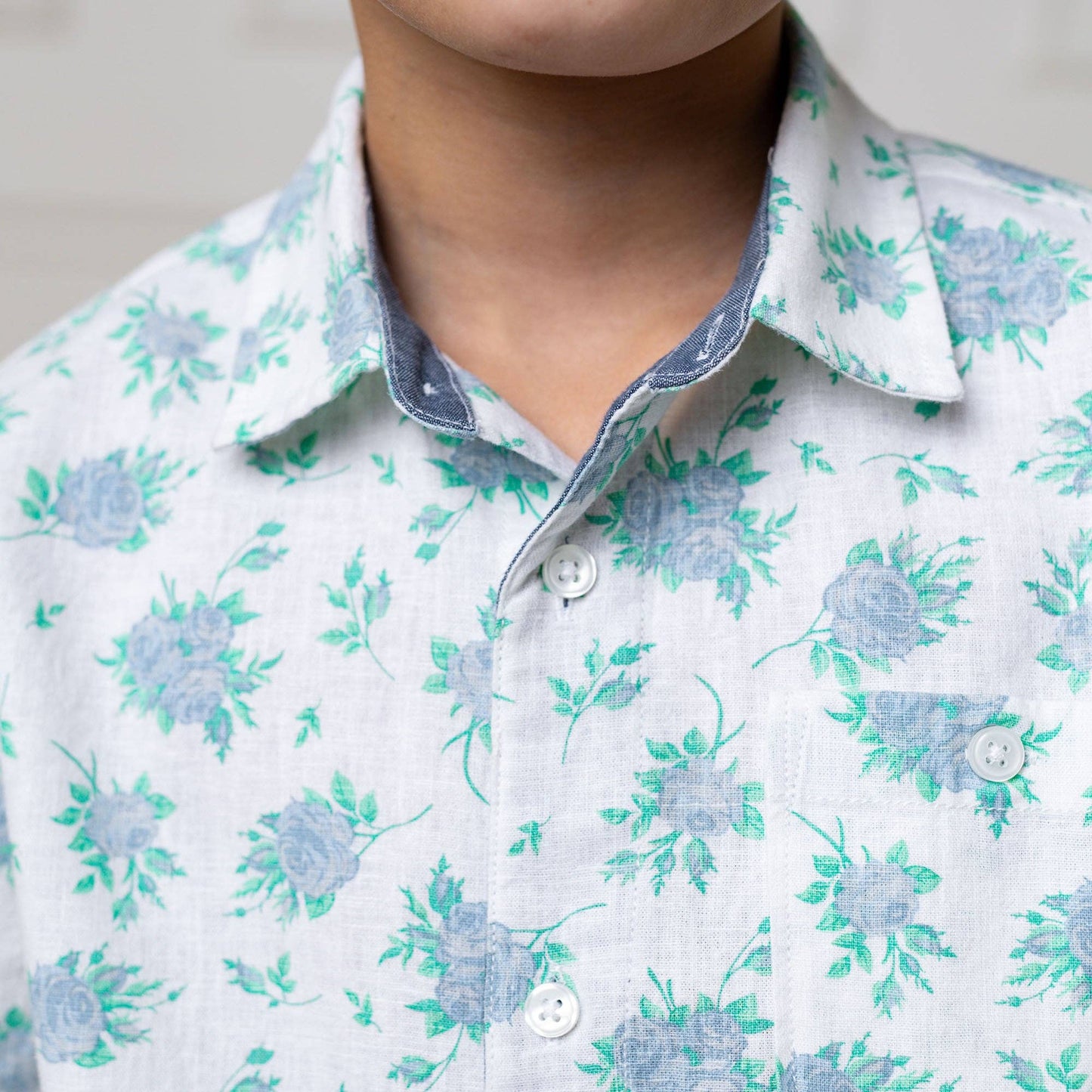 Linen Short Sleeve Button Down Shirt