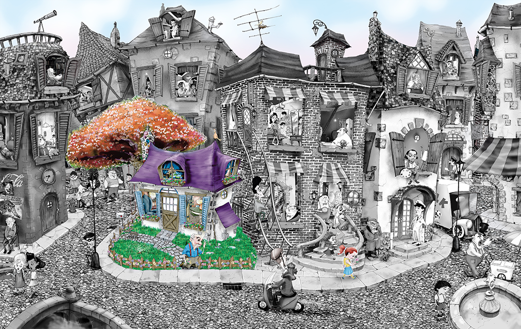 Mark Ludy Art Books & Games - The Flower Man | A Wordless Picture Book