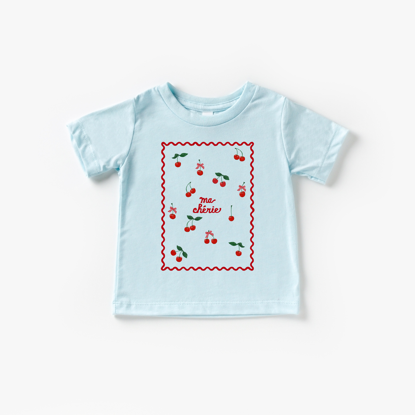 Benny & Ray Apparel - Ma Cherie Cherries and Bows Kids Shirt