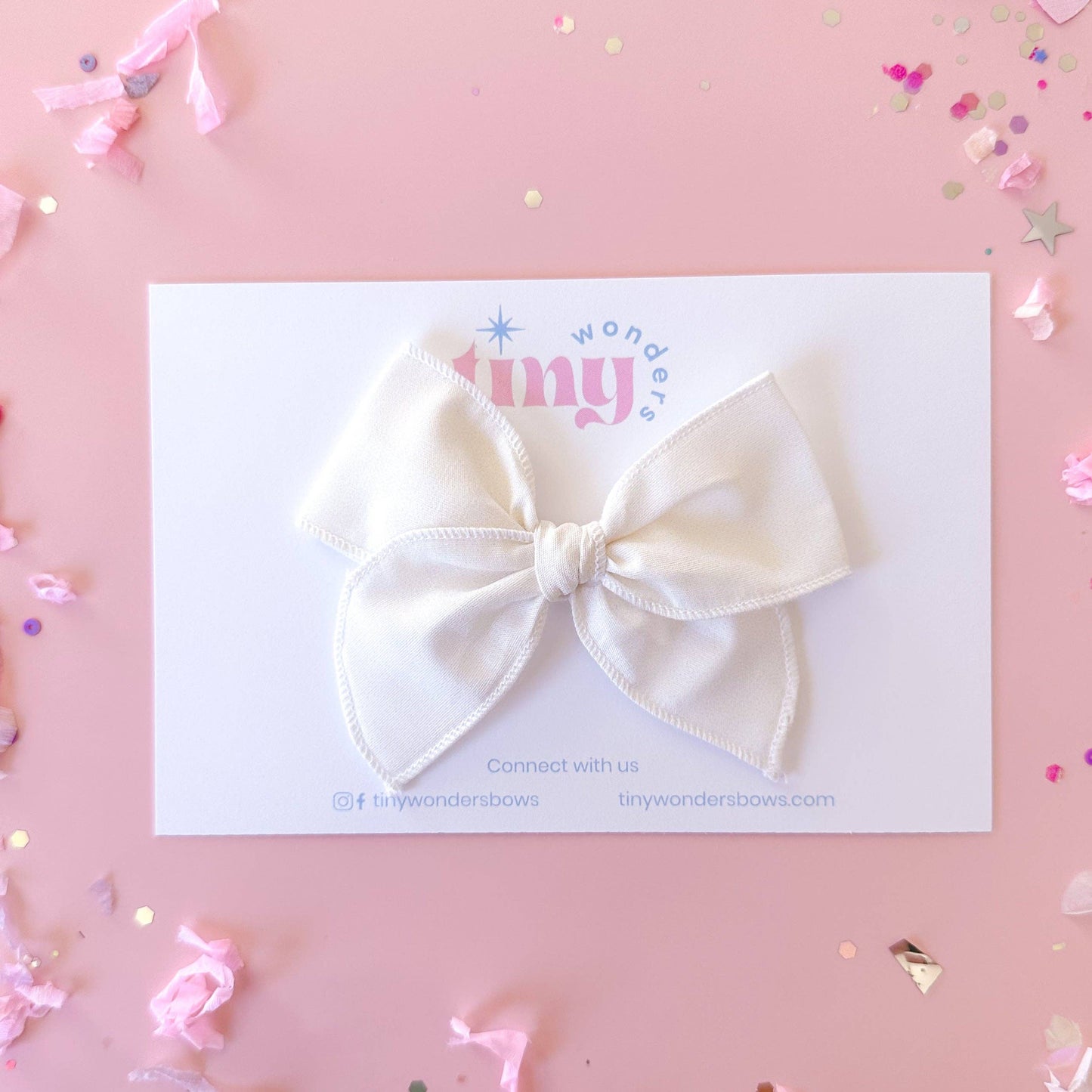 Tiny Wonders Bows - White