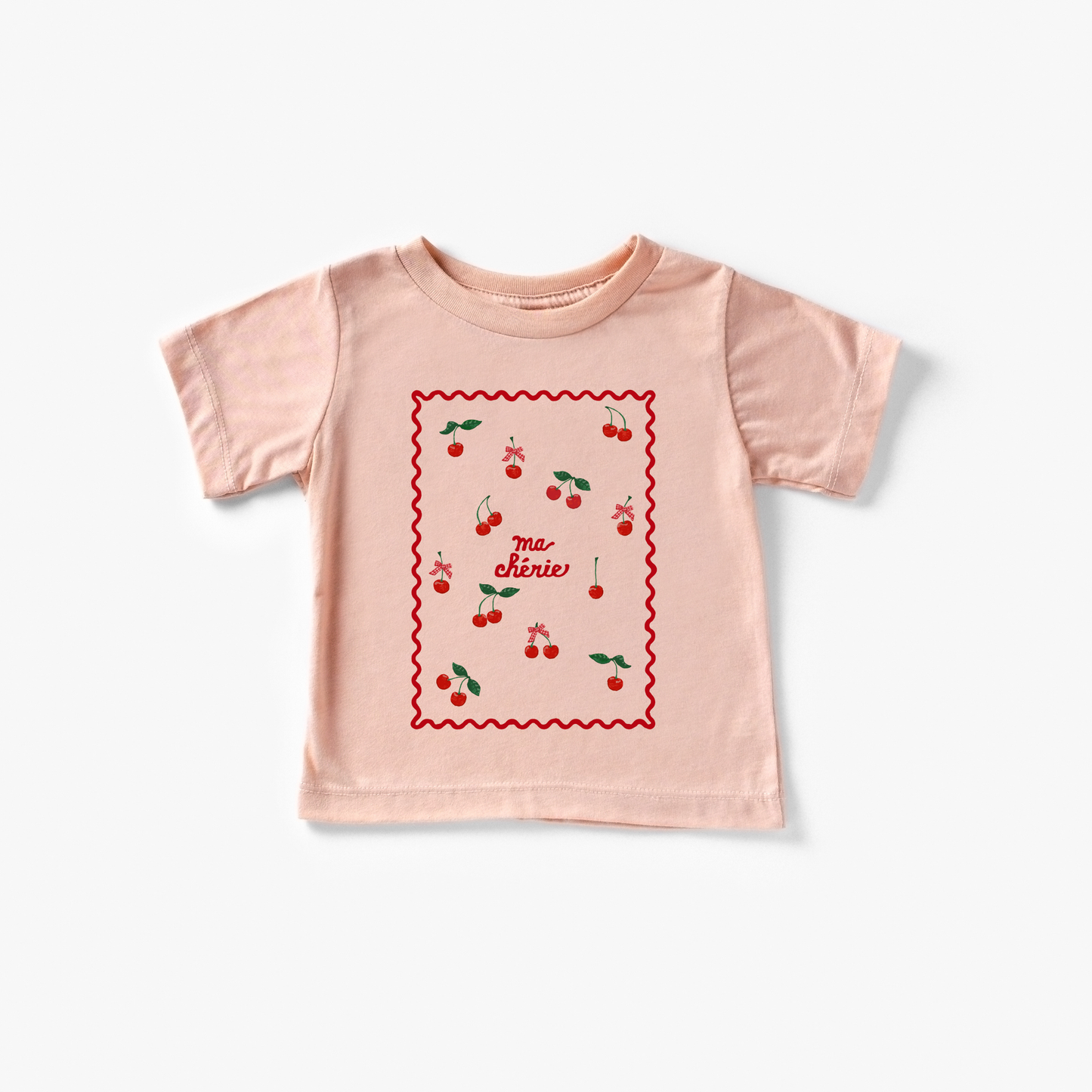 Benny & Ray Apparel - Ma Cherie Cherries and Bows Kids Shirt