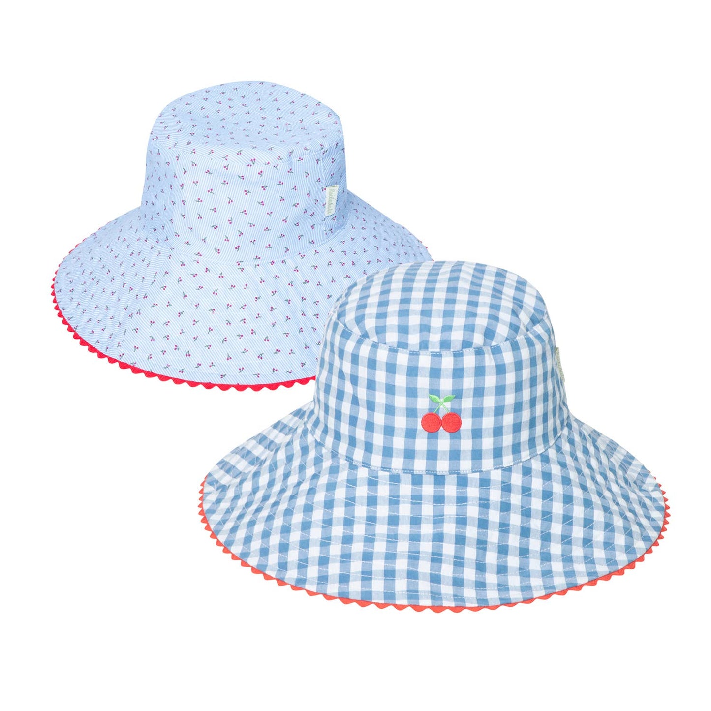 Rockahula Kids - Cherry Gingham Reversible Sun Hat 3-6 Years