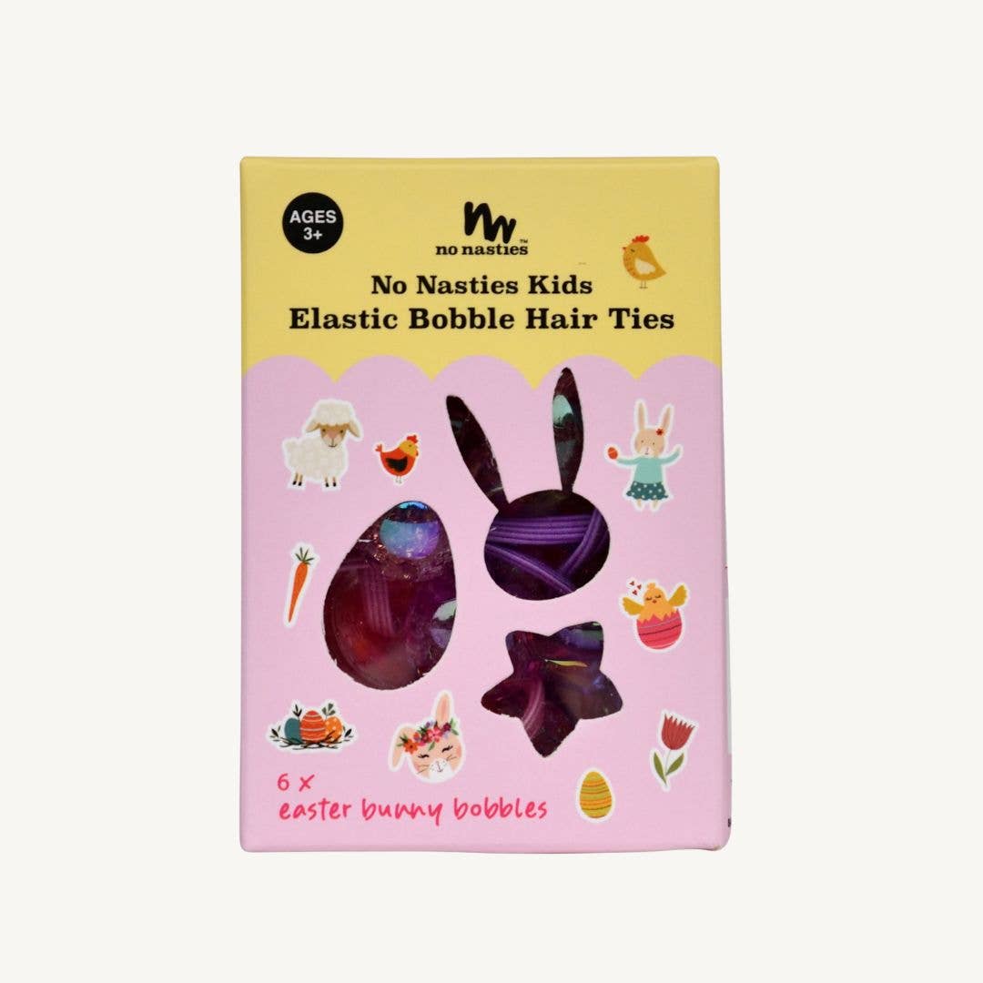 no nasties kids - Easter Bunny Bobbles Elastics Set