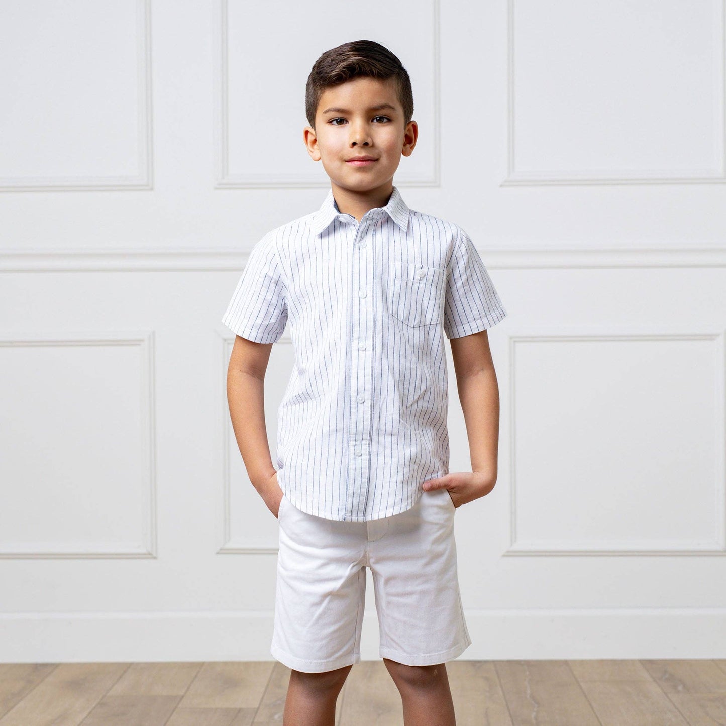 Linen Short Sleeve Button Down Shirt