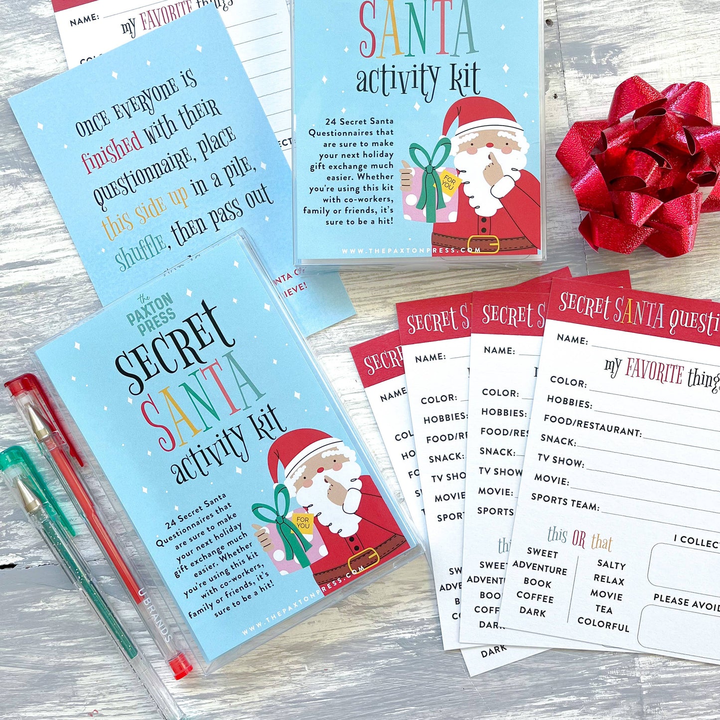 The Paxton Press - Secret Santa Activity Kit