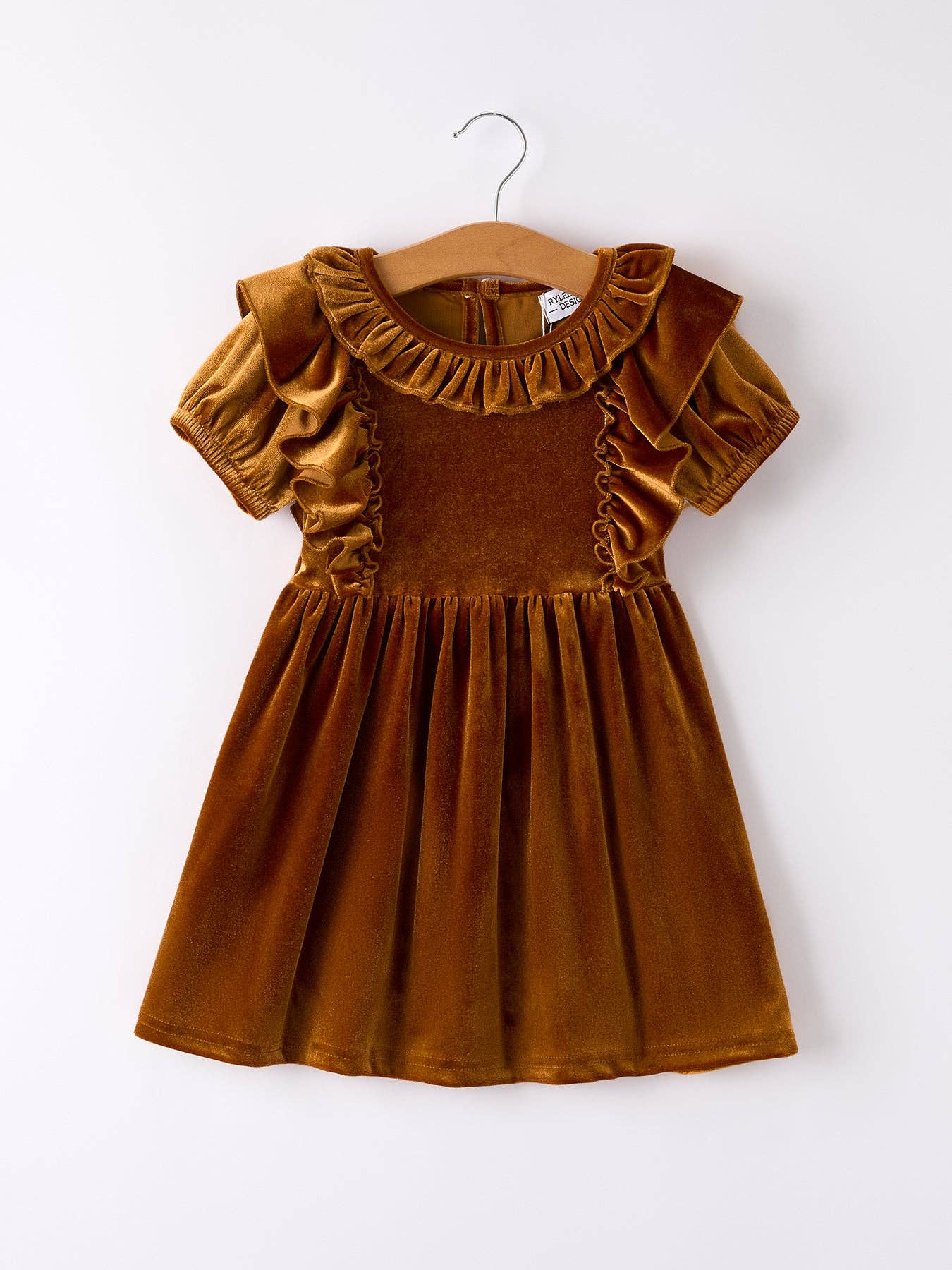 Rylee Faith Designs - Autumn Velvet Girls Dress
