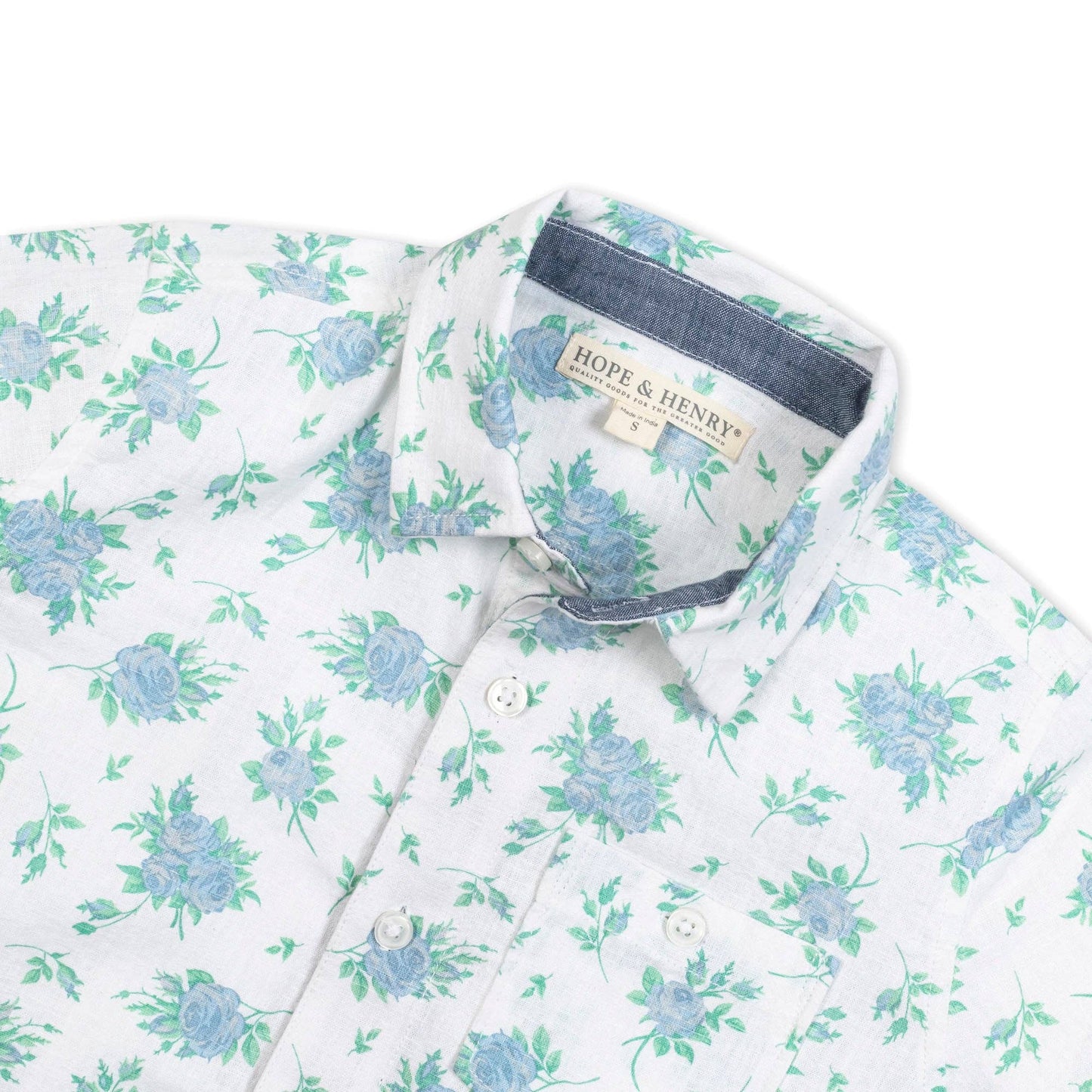 Linen Short Sleeve Button Down Shirt