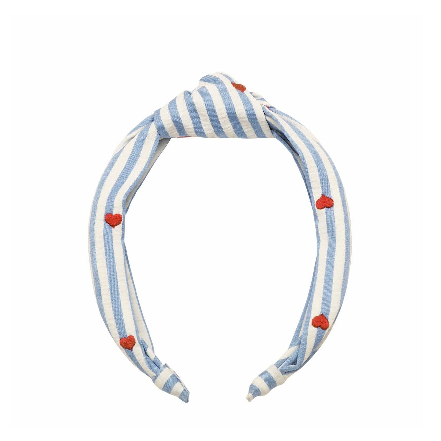 Rockahula Kids - Stripy Embroidered Heart Knotted Headband