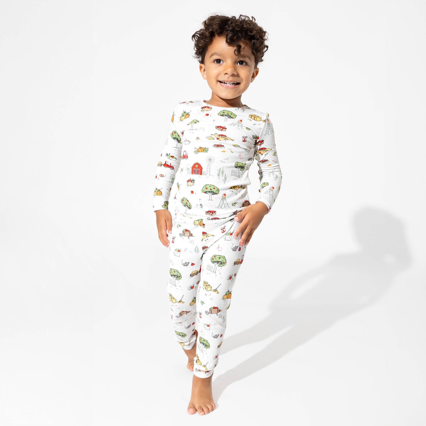 Bellabu Bear - Fall Vibes Bamboo Kids Pajamas