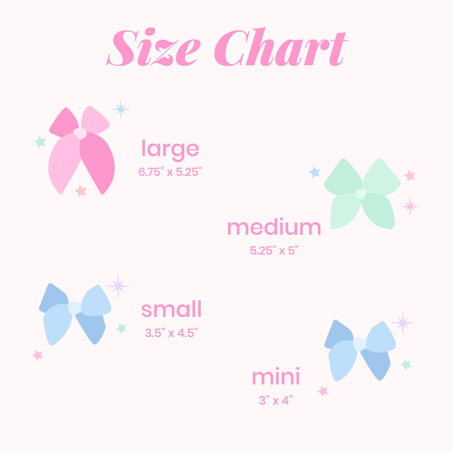 Tiny Wonders Bows - White
