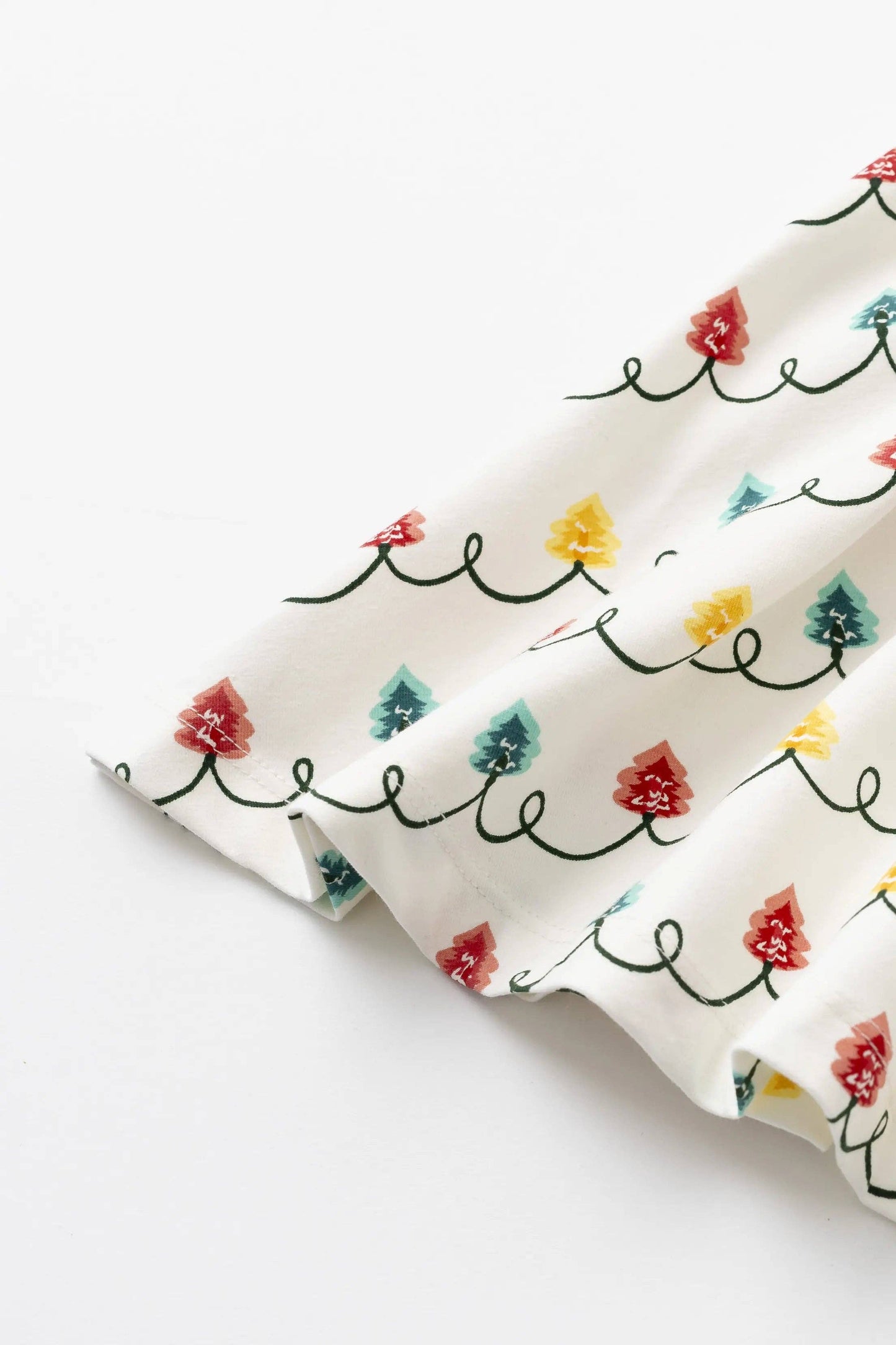 Monica + Andy - Holiday Double Ruffle Let's Dance Dress_Holiday Tree Lights