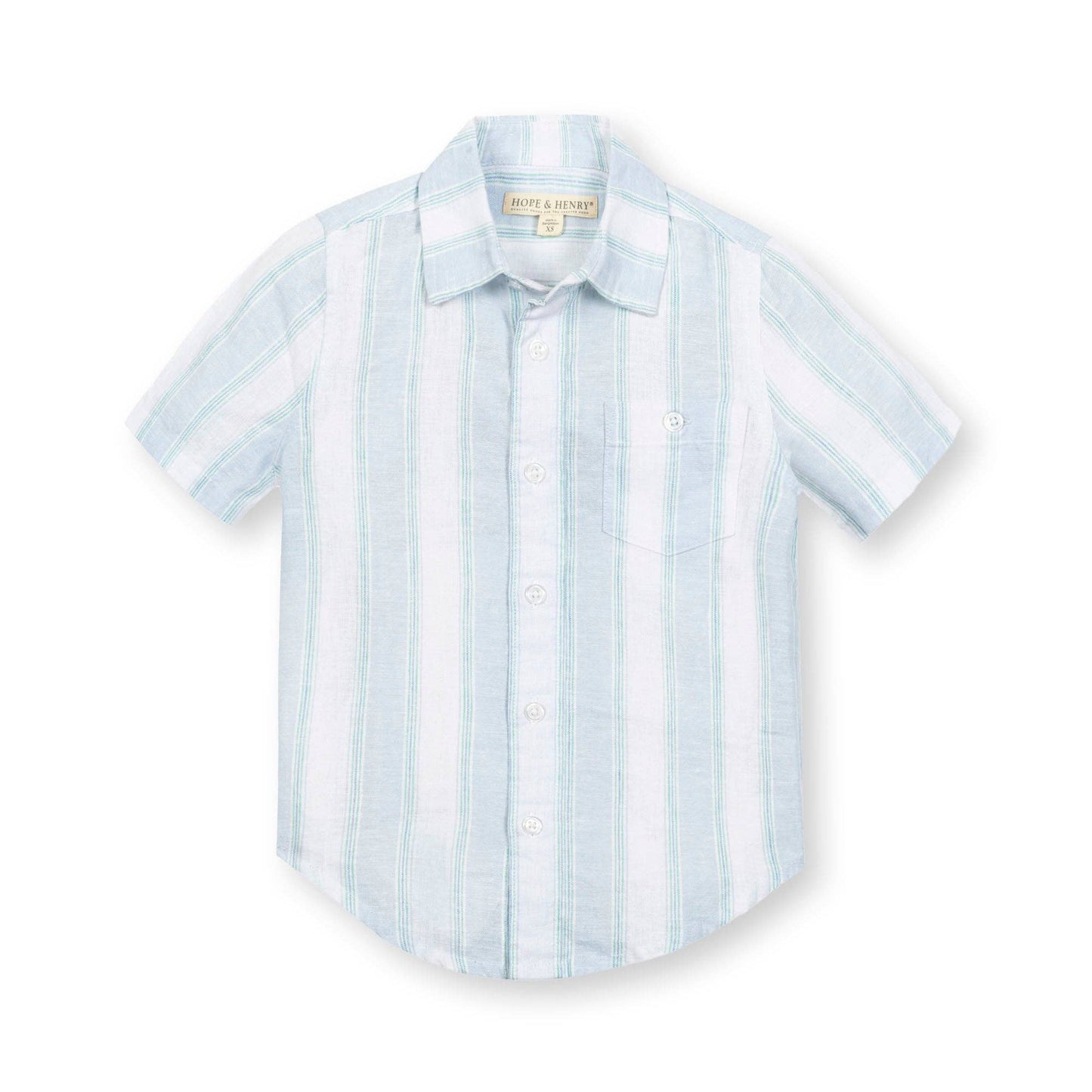 Linen Short Sleeve Button Down Shirt