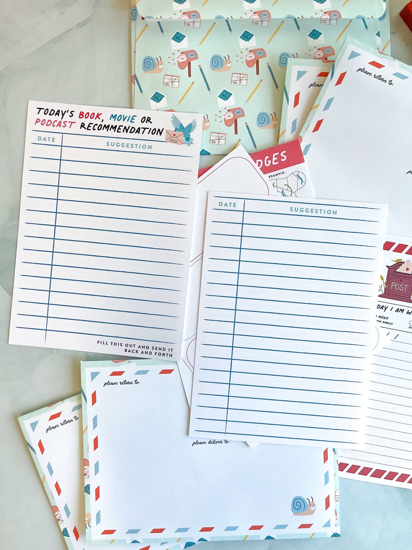 The Paxton Press - Snail Mail Kit