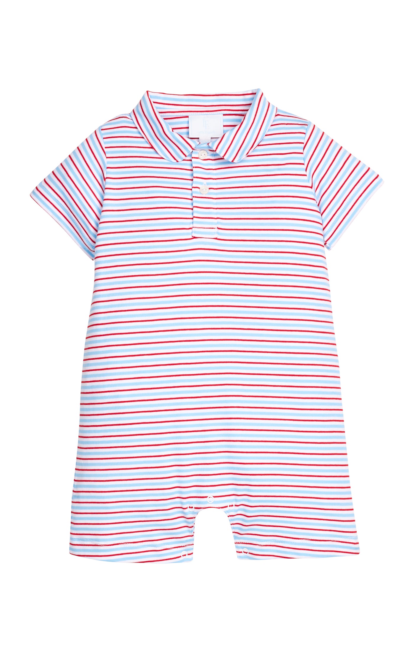Peter Pan Polo Romper - Primary Stripe Little English
