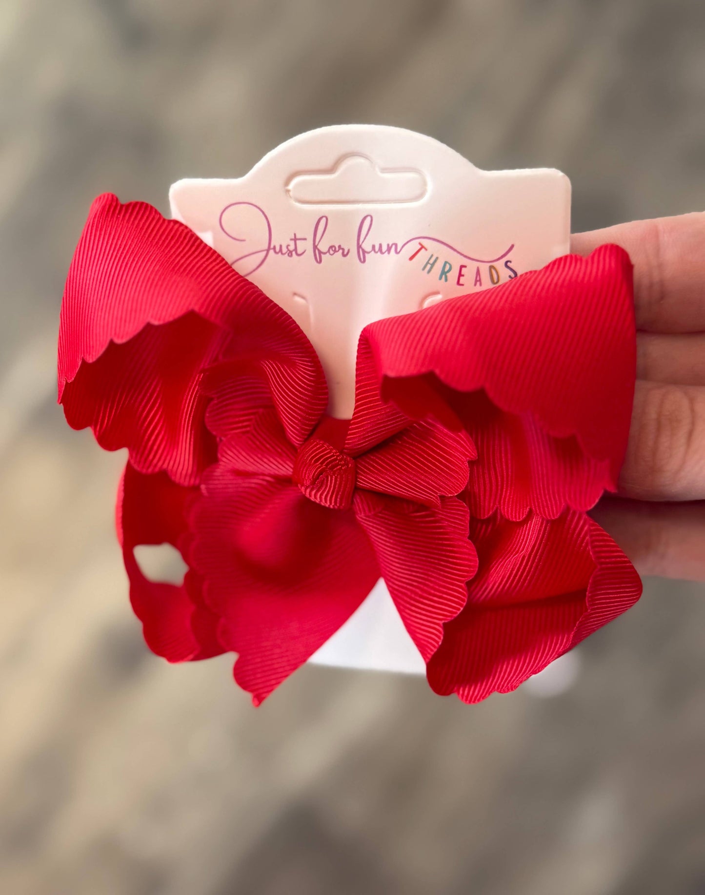 Just For Fun Threads - Scallop Edge Hair Bows