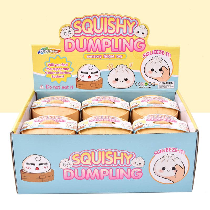 Auraquise - Cartoon Jumbo Mystery Squishy Dumpling Realistic Steamed Bun Stress Relief Squeeze Toy