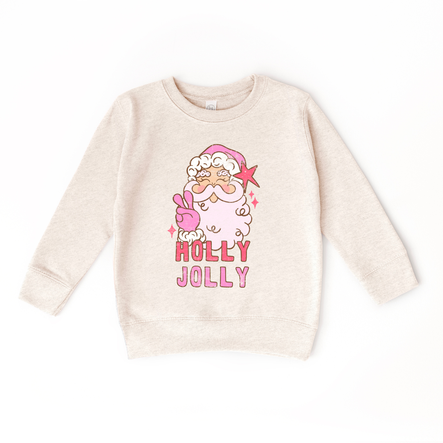 Benny & Ray Apparel - Holly Jolly Santa Christmas Kids Pullover Sweatshirt