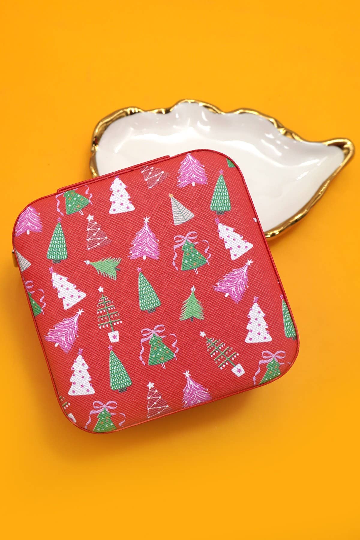 JOSSLYN by wall to wall - DESIGNED JEWELRY ORGANIZER TRAVEL BOX CASE | 40P566-CHRISTMA