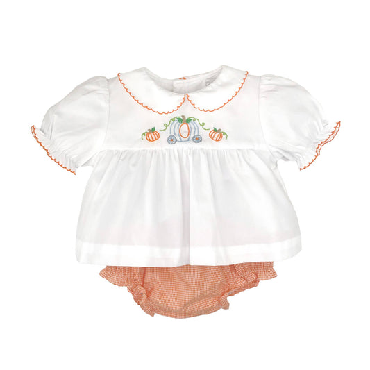 Petit Ami & Zubels - Princess Pumpkin Embroidered Diaper Set