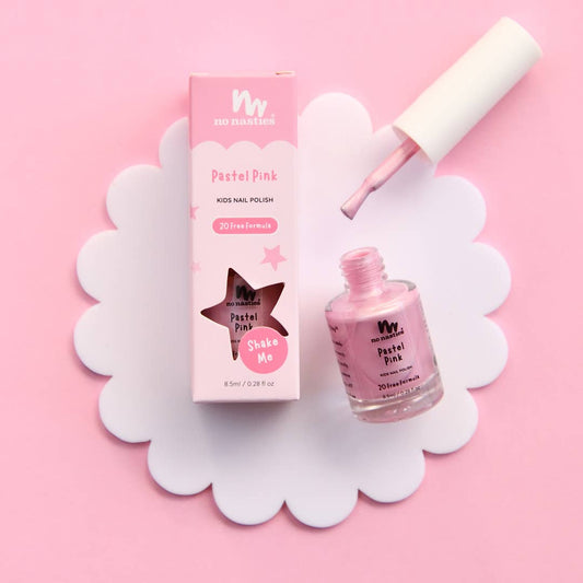 no nasties kids - Pastel Pink Water-Based, Peelable Nail Polish for Kids