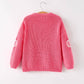 Rylee Faith Designs - （Pre-order）Fall Girls Thanksgiving Halloween Pumpkin Pink Pullover Sweater