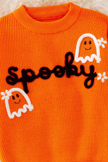 Kids Charm Online - Spooky knit girls sweater with pearl beads. (Available in 3 colors!)